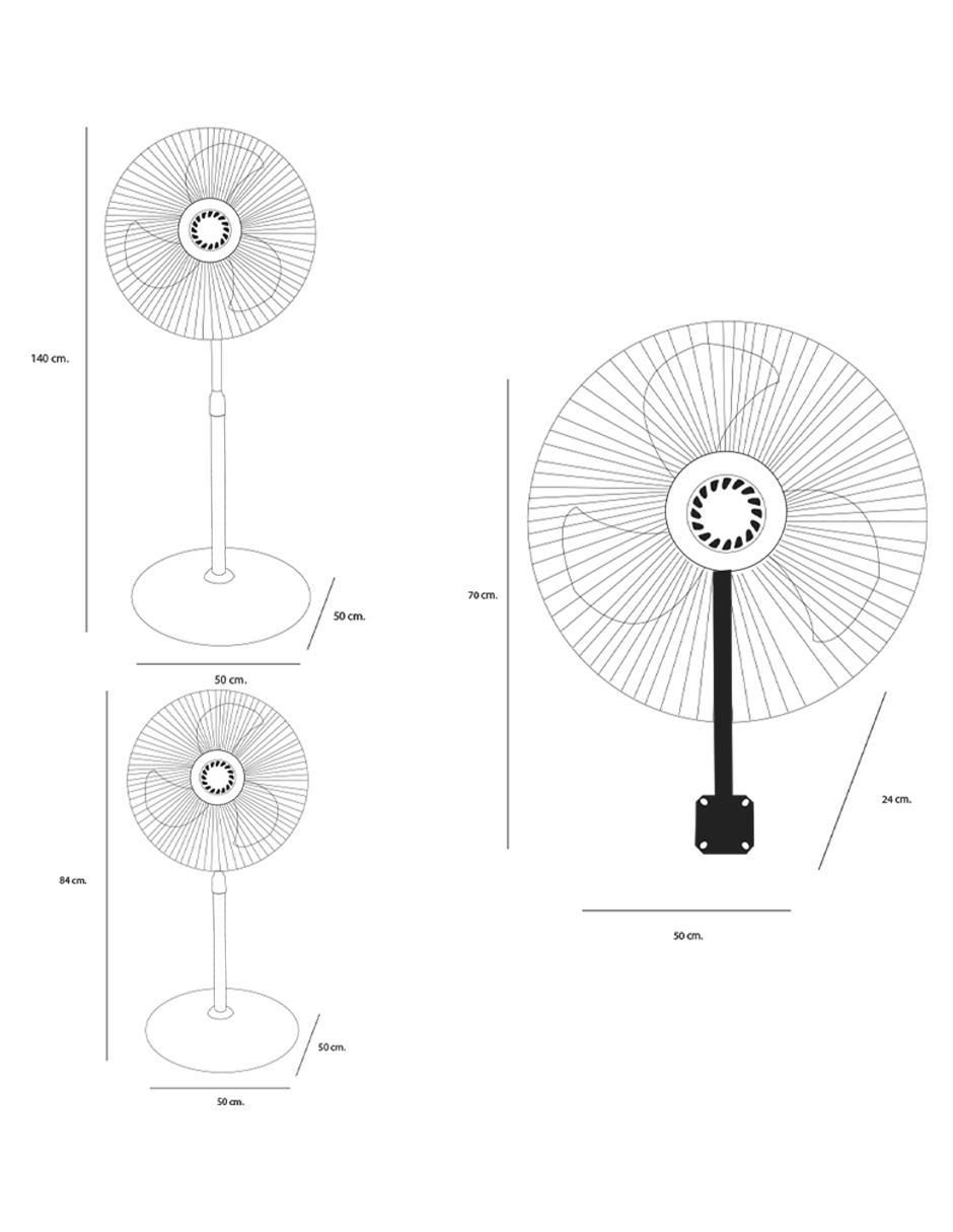 Ventilador Dace 3 velocidades 6