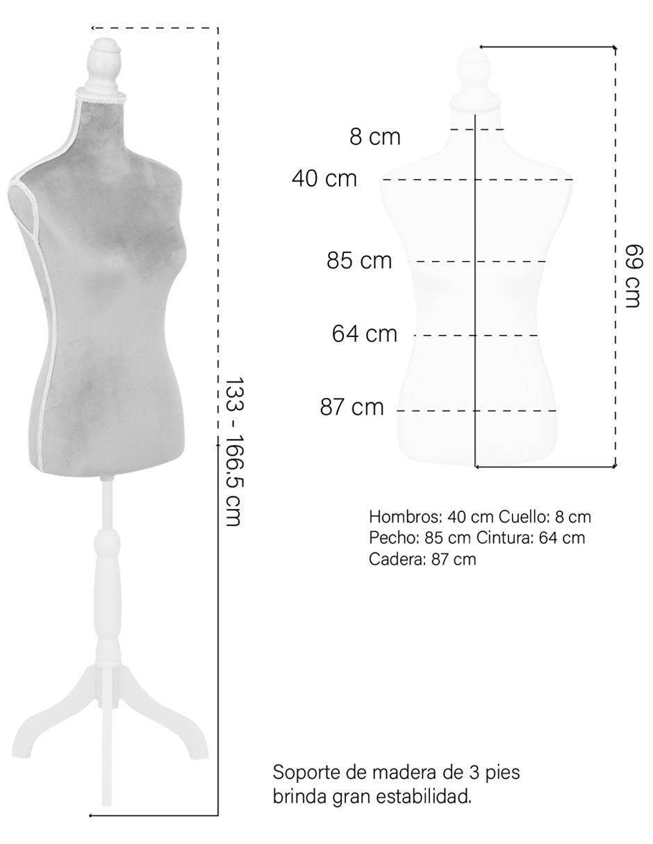 Onof maniquí femenino