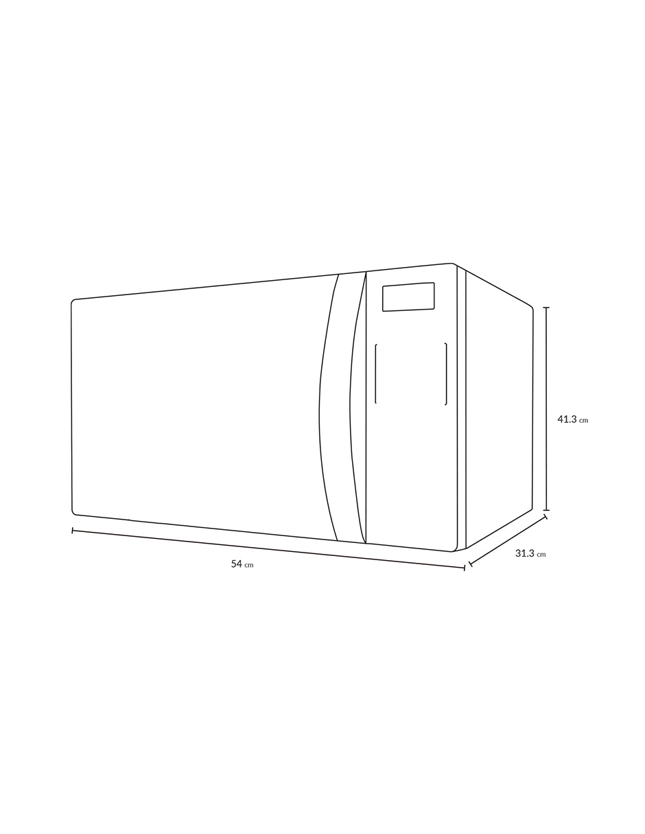 Horno de microondas convencional modelo KOS-1N5HSS 1.5 pies cúbicos 6