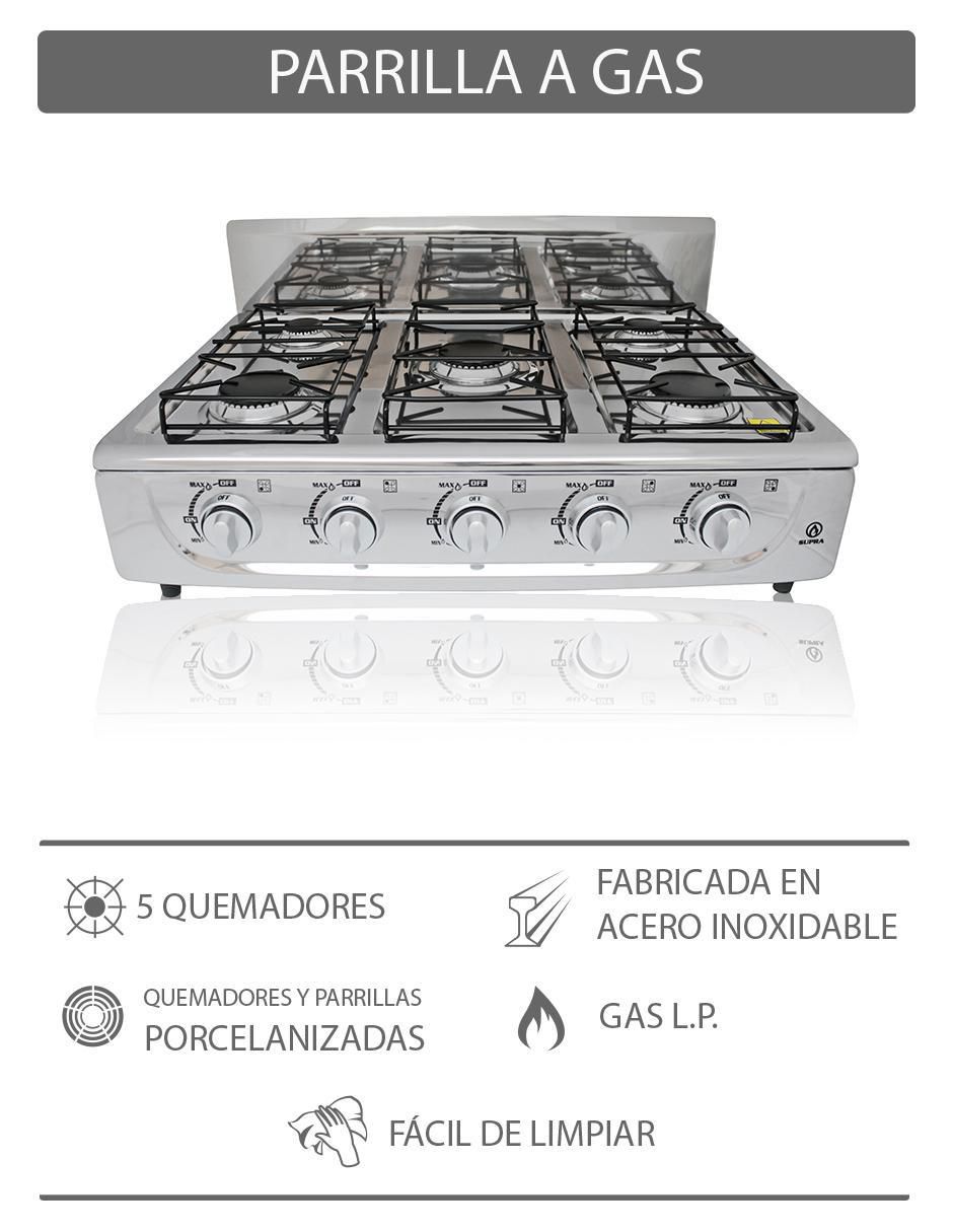 Parrilla 5Q-TA de acero inoxidable 3