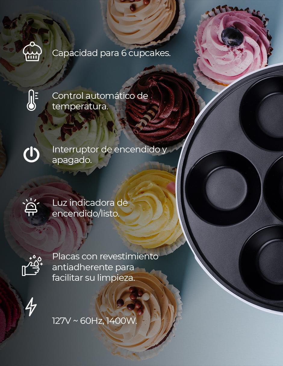 Máquina para cupcakes 6 porciones 5