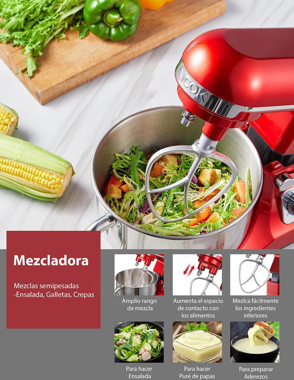 Batidora de pedestal 6 velocidades Bp3701 Aicok 3