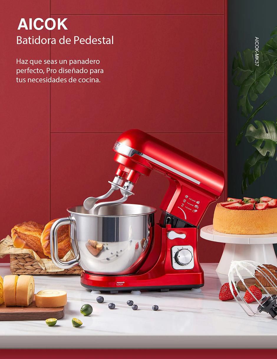 Batidora de pedestal 6 velocidades Bp3701 Aicok 8