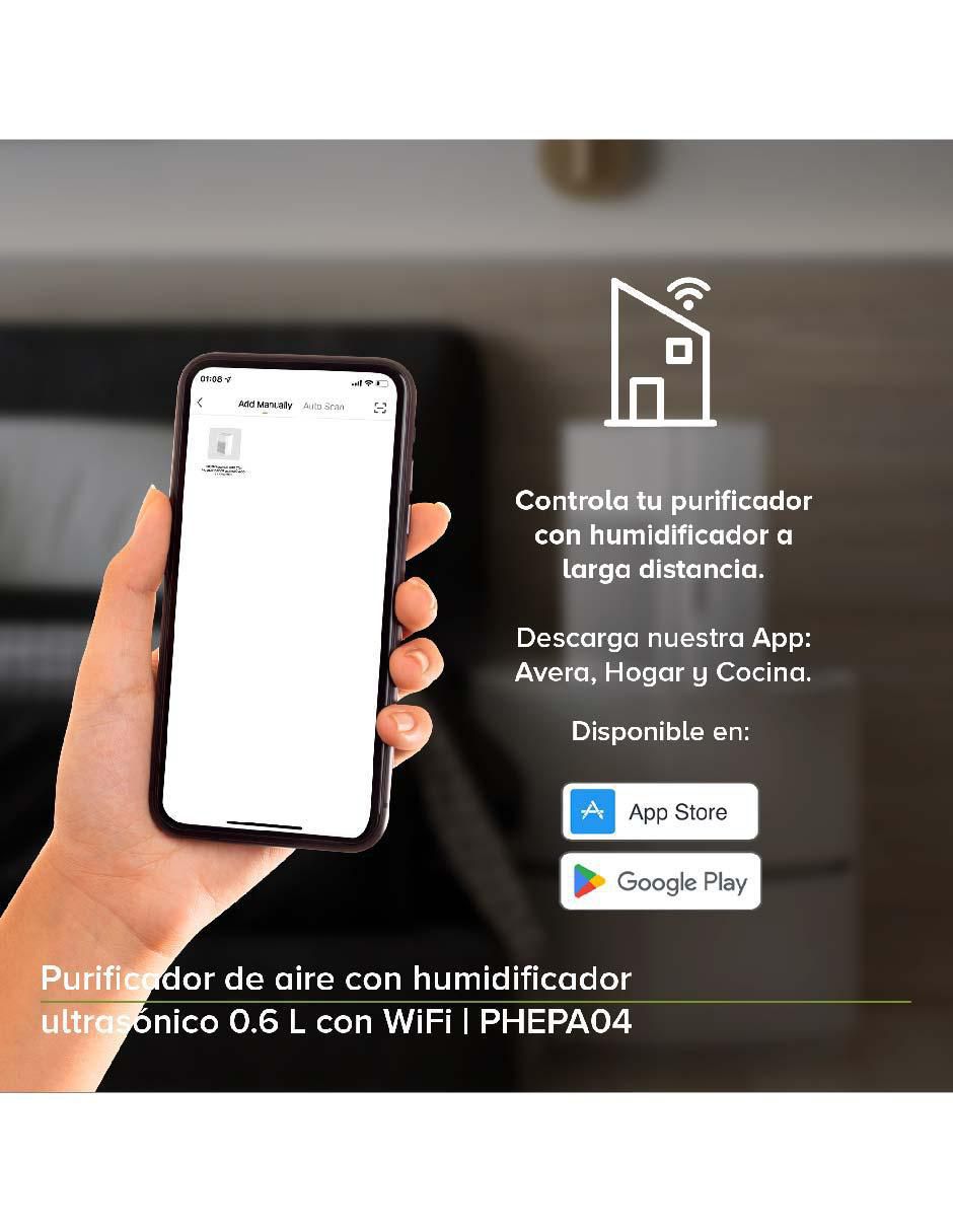 Purificador de aire inteligente WiFi — Avera