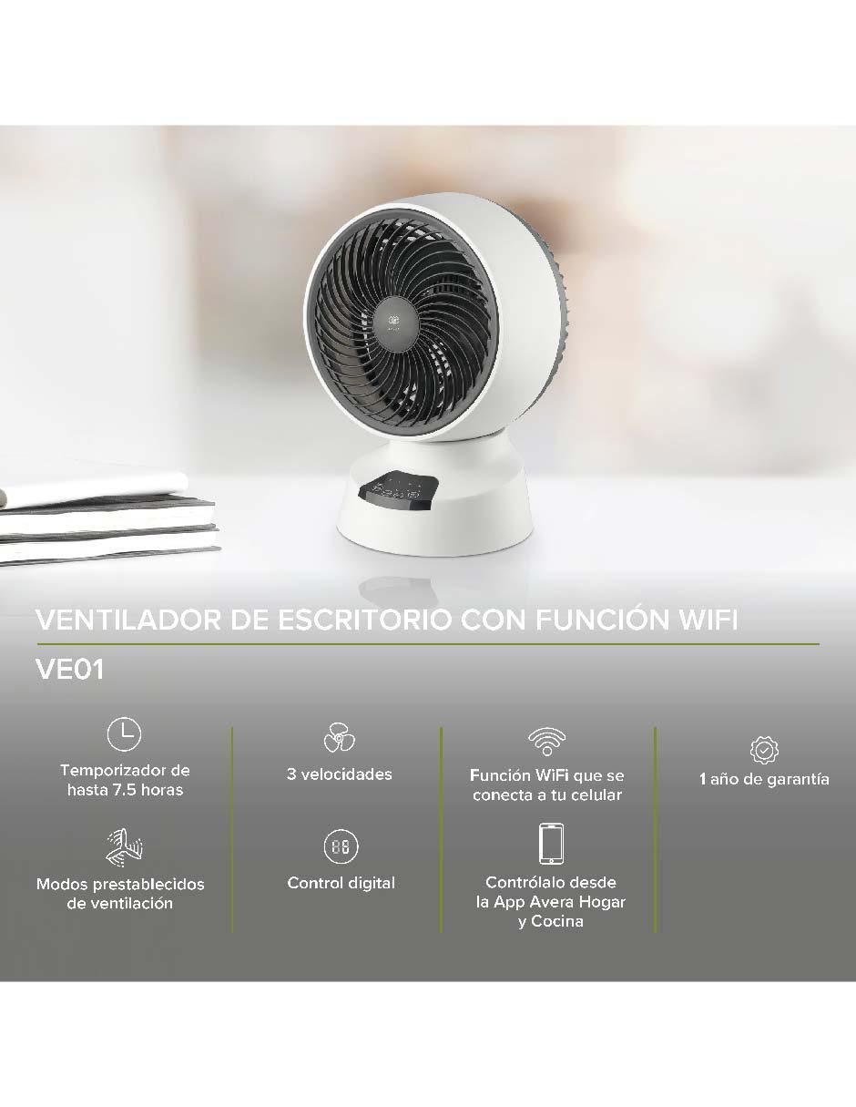 Ventilador de escritorio con control remoto 3 velocidades 3
