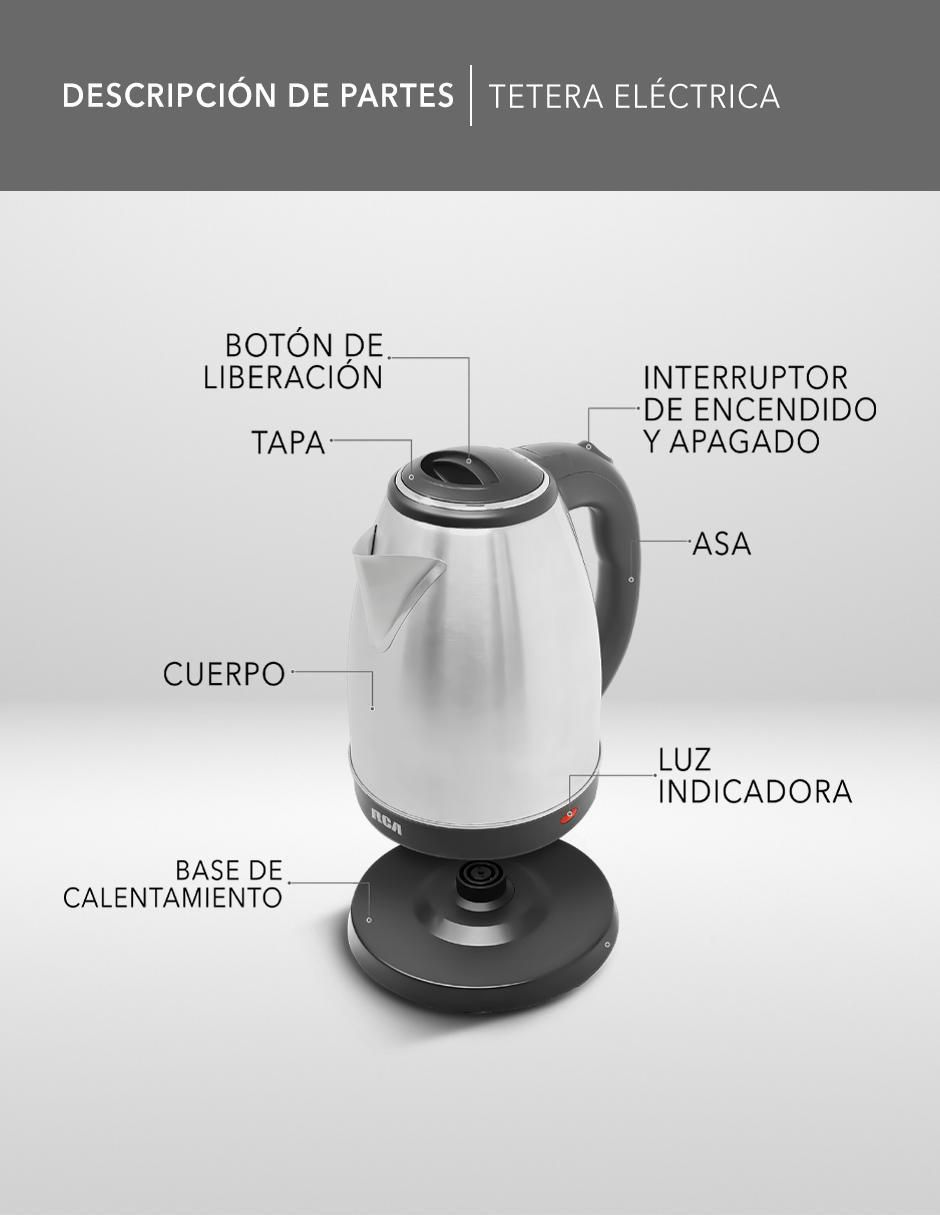 Tetera eléctrica de acero inoxidable 4