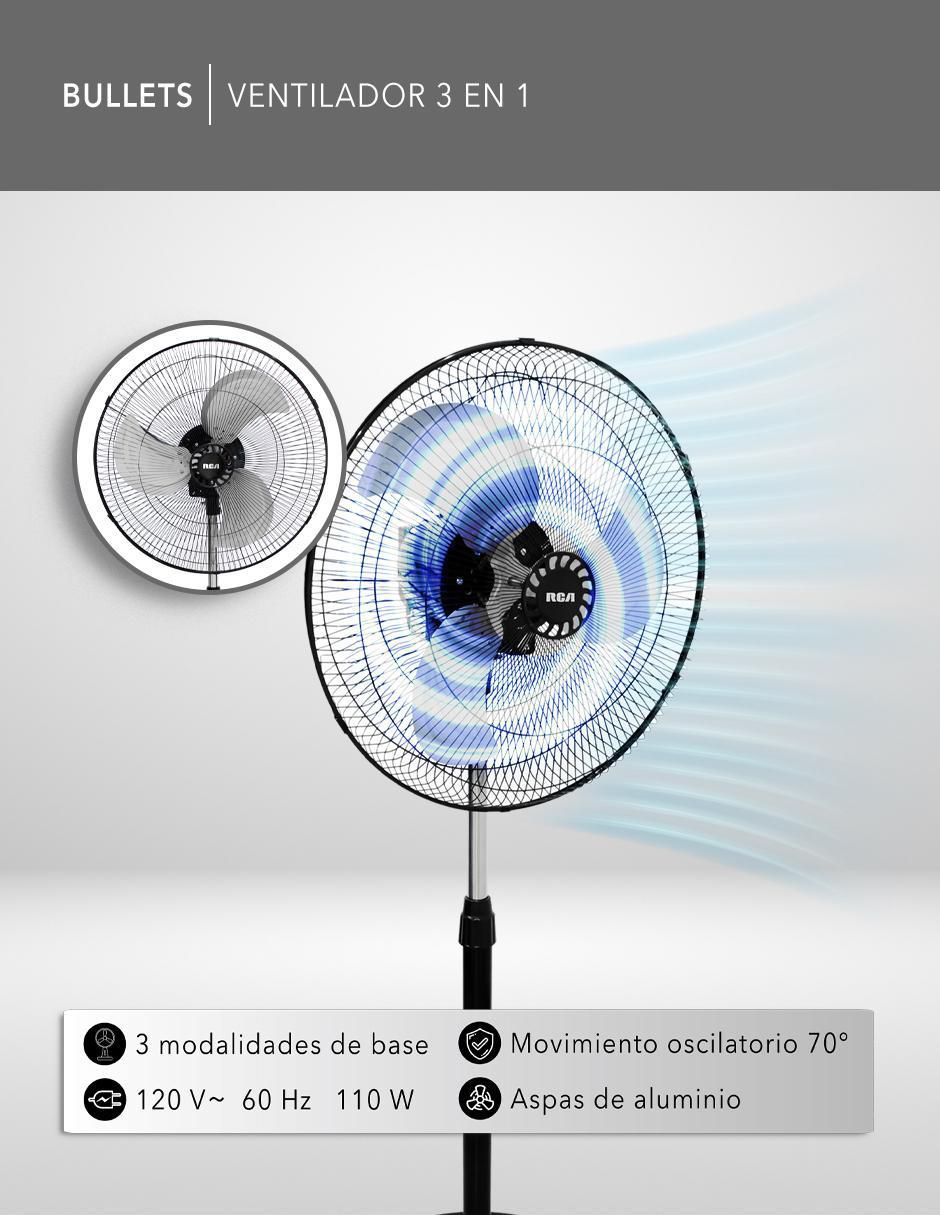 Ventilador 3 en 1 3 velocidades 2