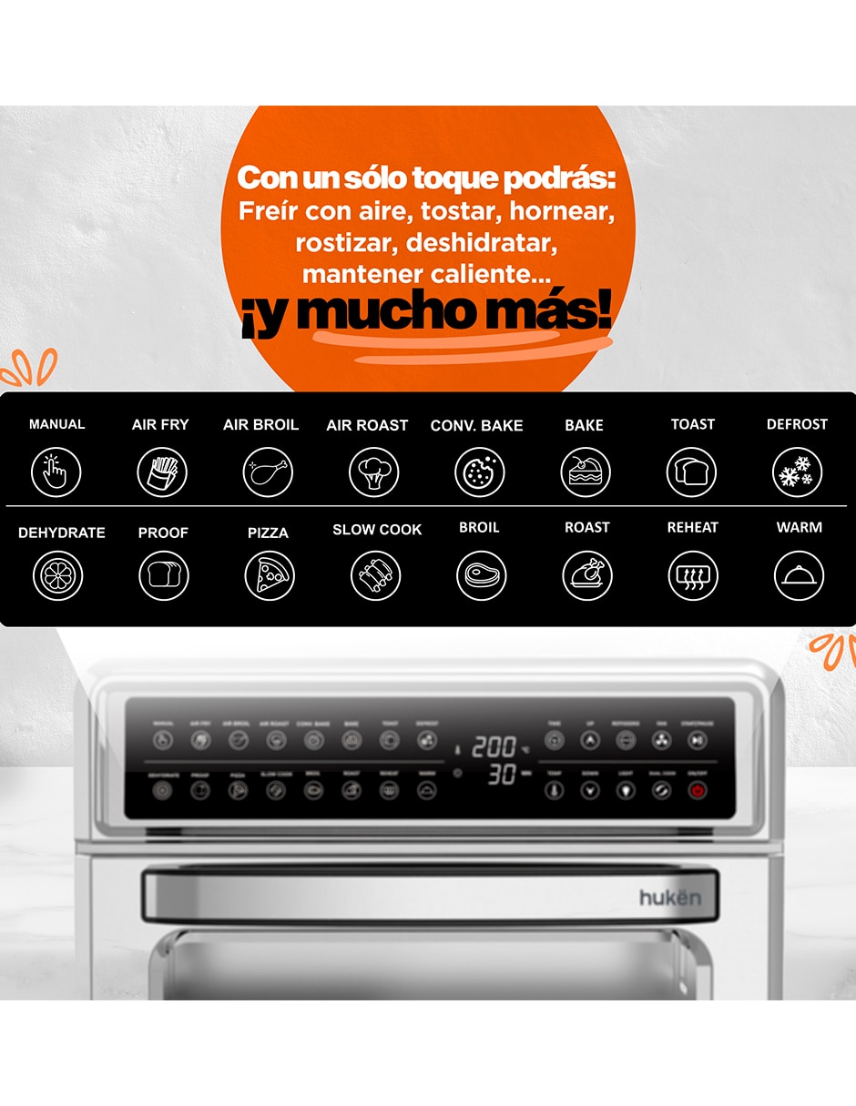 Horno eléctrico freidora Mk-afo-20t 20 litros 11