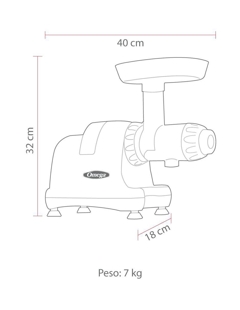 Extractor de jugo J8006HDC 200 W 3