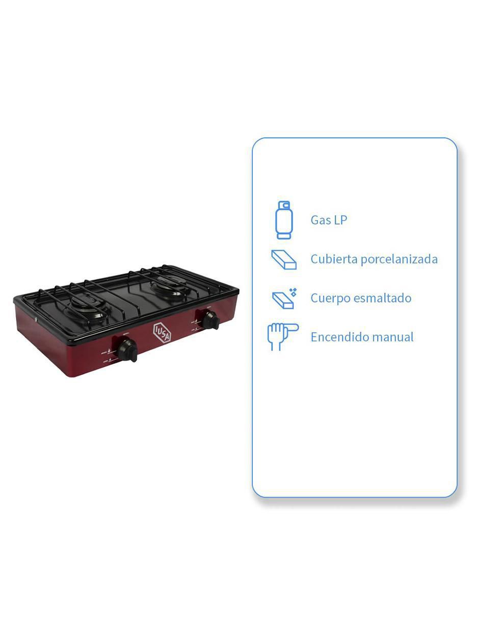 Parrilla PGLP 2QV de acero 2