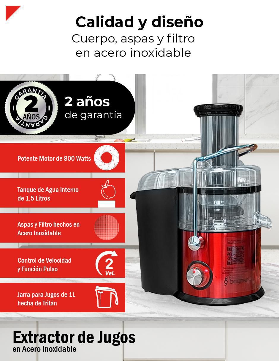 Extractor de jugo 800 W 3