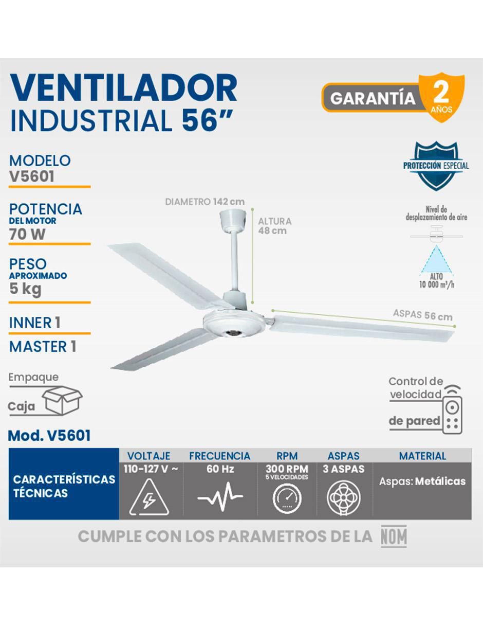 Ventilador de techo 5 velocidades 4