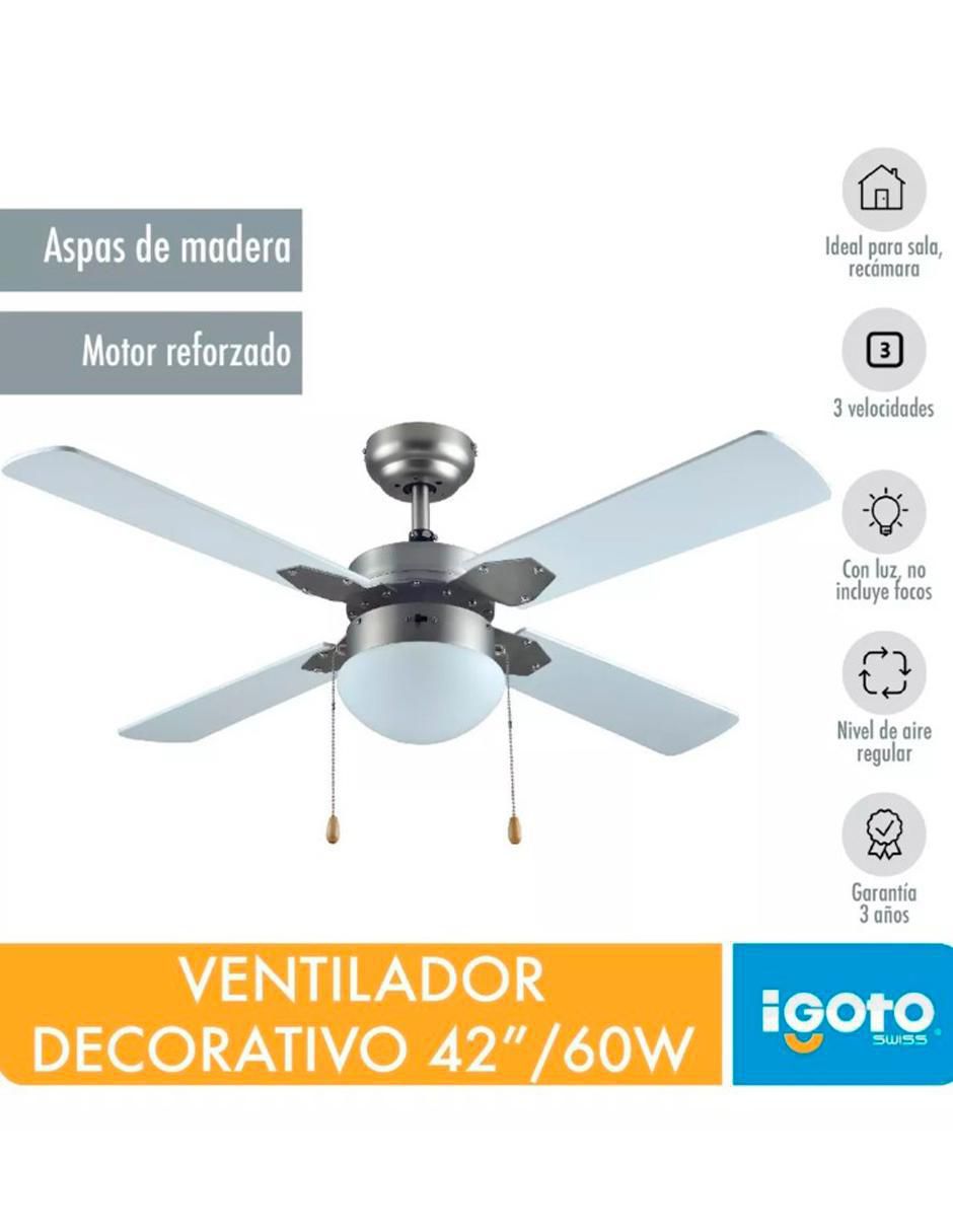Ventilador de techo 3 velocidades 3