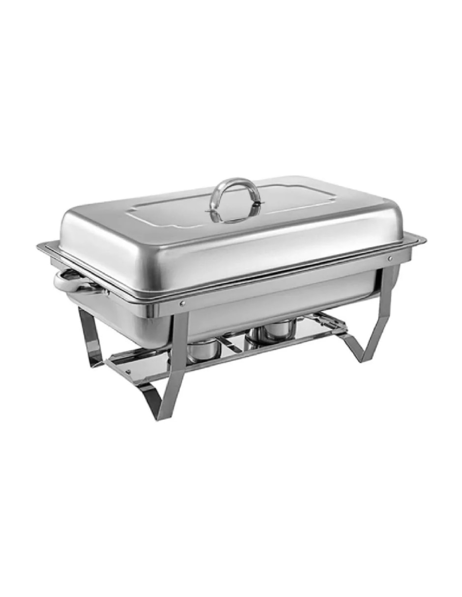 Chafer bufetera de acero inoxidable 3 compartimento