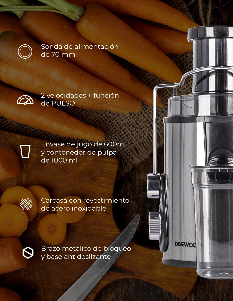 Extractor de jugo 400 W 6