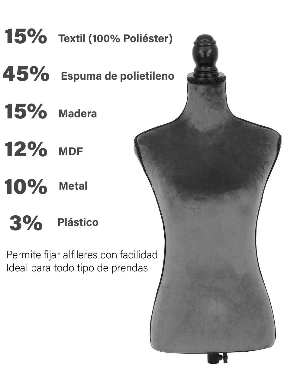 Maniquí de torso silueta unisex MTFAT 4