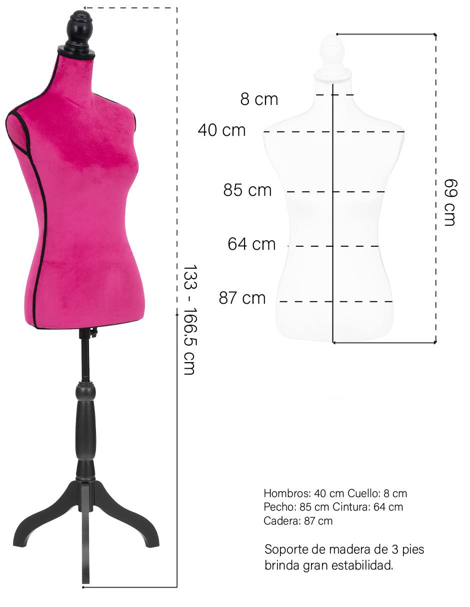 Maniquí de torso onof "silueta" unisex mtfat