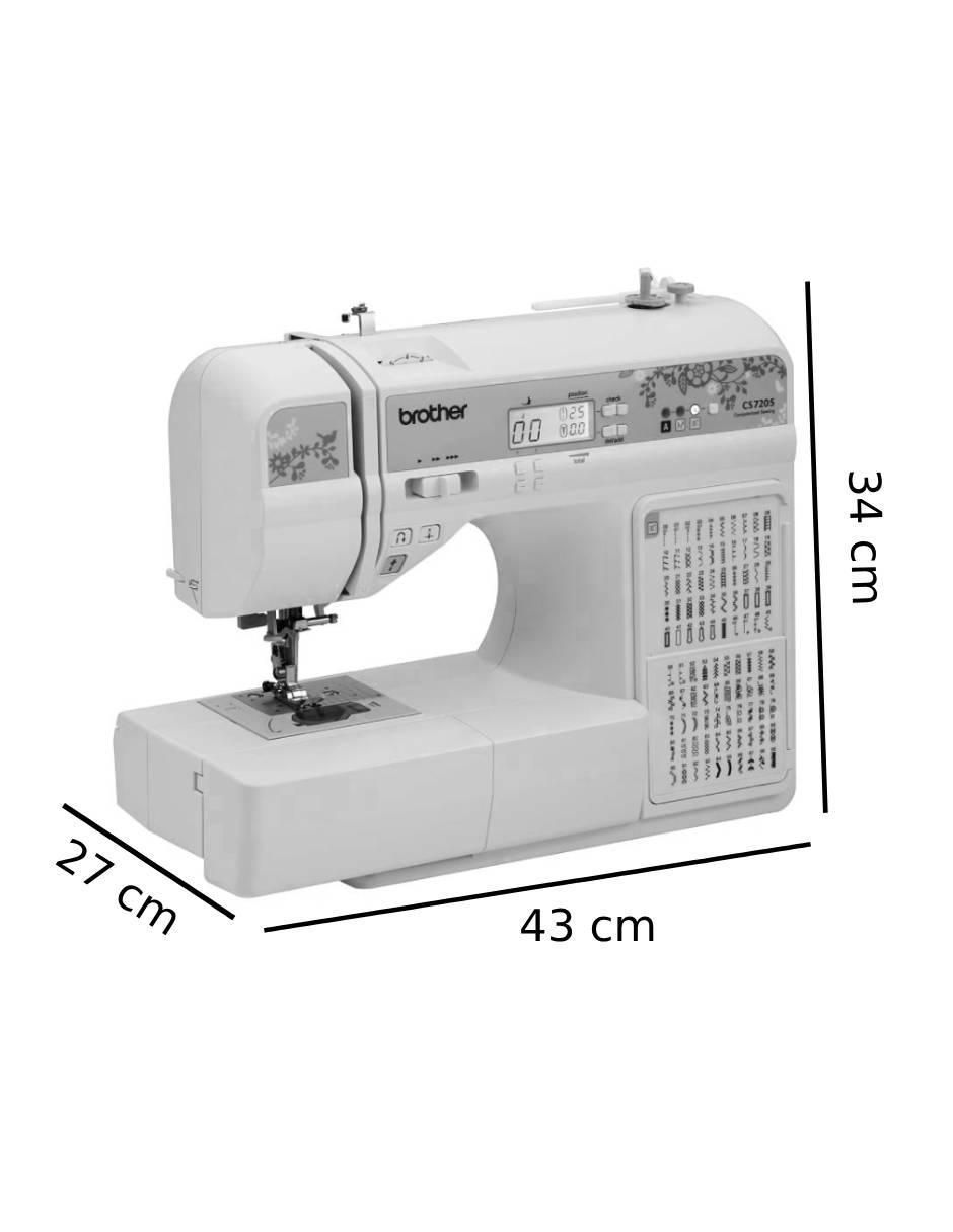Máquina de coser Brother CS7205 Digitalizada 150 puntadas