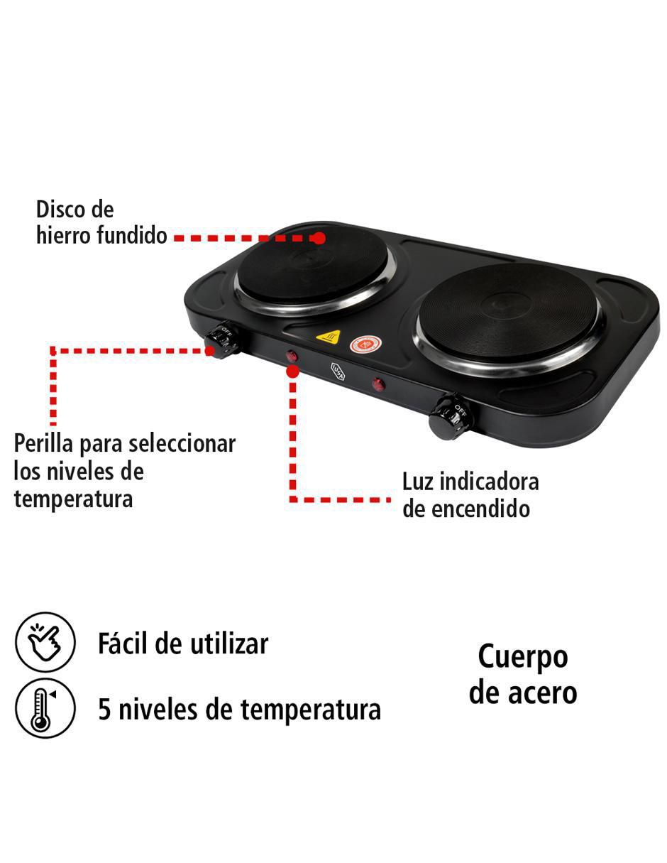 Parrilla eléctrica IU-2D2000 de acero 2