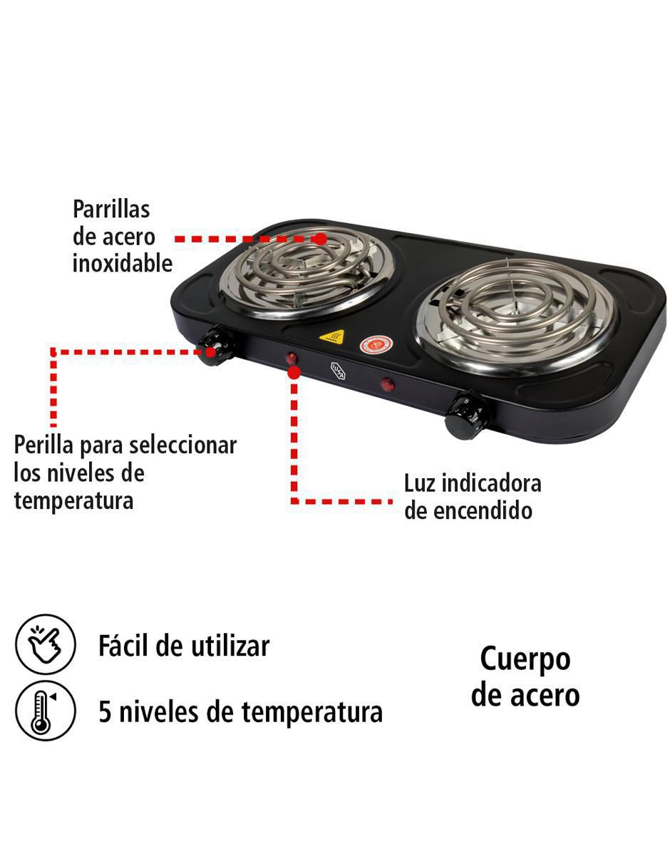 Parrilla eléctrica IU-2E2000 de acero 2