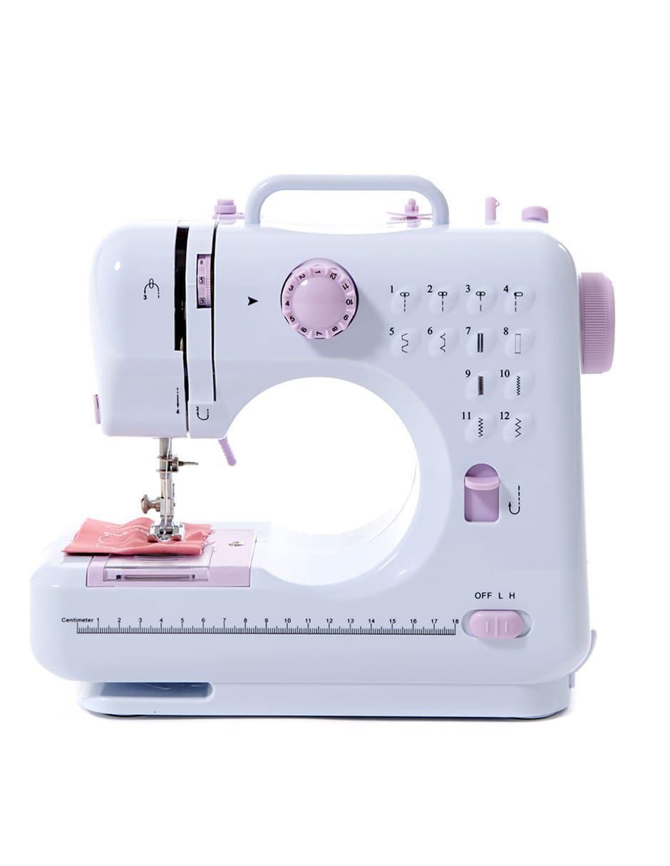 Máquina de coser 505A Máquina de coser multifunción Mini Micro Máquina de  coser eléctrica Máquina de coser con botón de borde de costura (estándar)