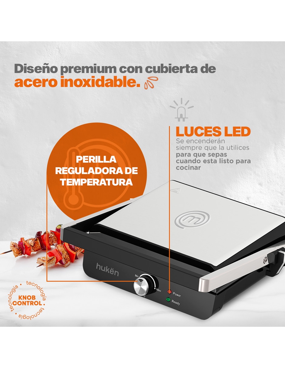 Parrilla eléctrica MK-PG-4V2 de acero 9
