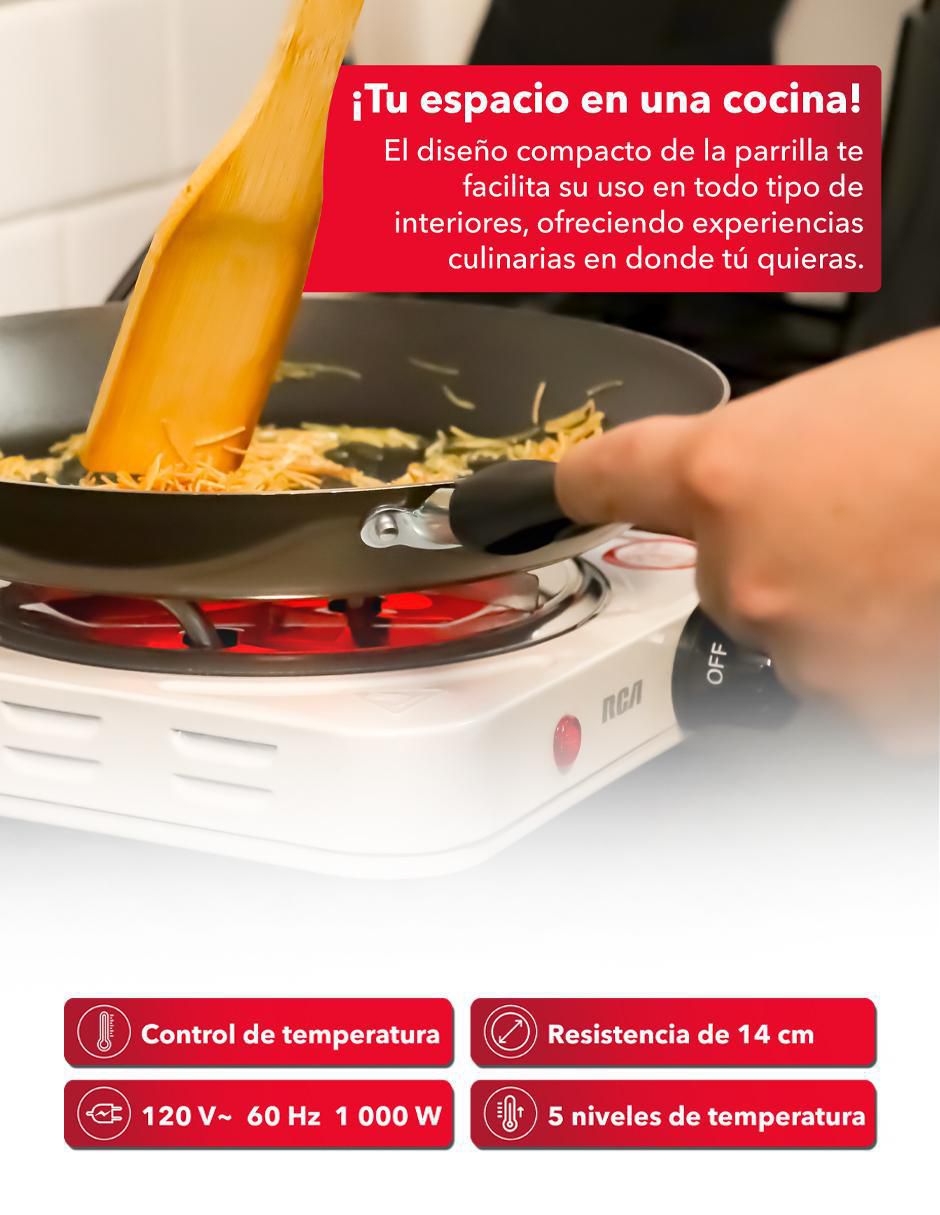 Parrilla eléctrica RC1000A de acero 2