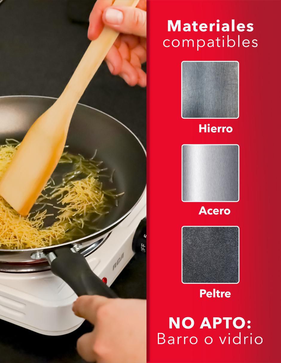 Parrilla eléctrica RC1000A de acero 5