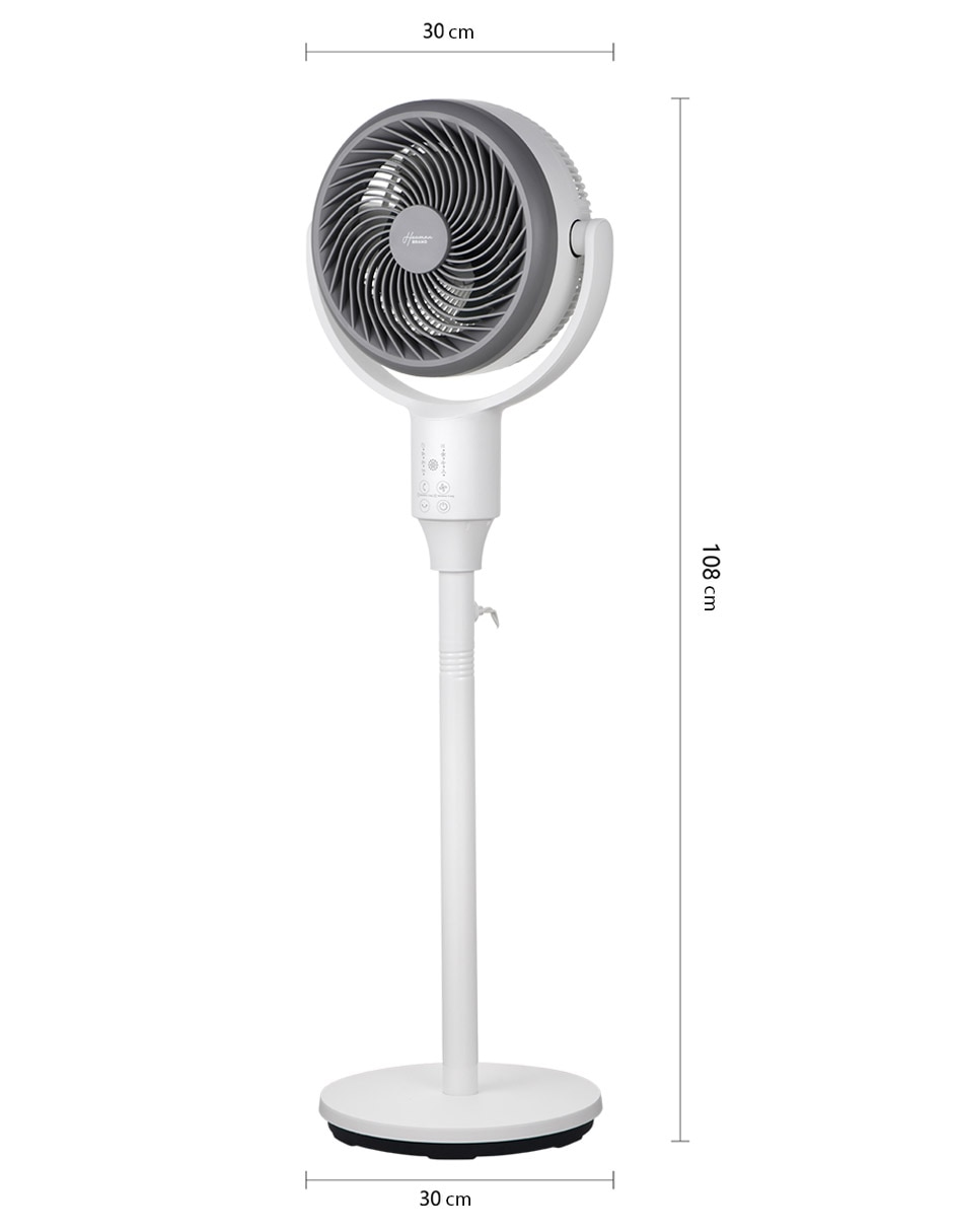 Ventilador de pedestal con control remoto 3 velocidades 23