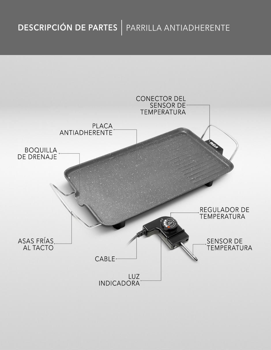Parrilla eléctrica RC-45 de aluminio 4