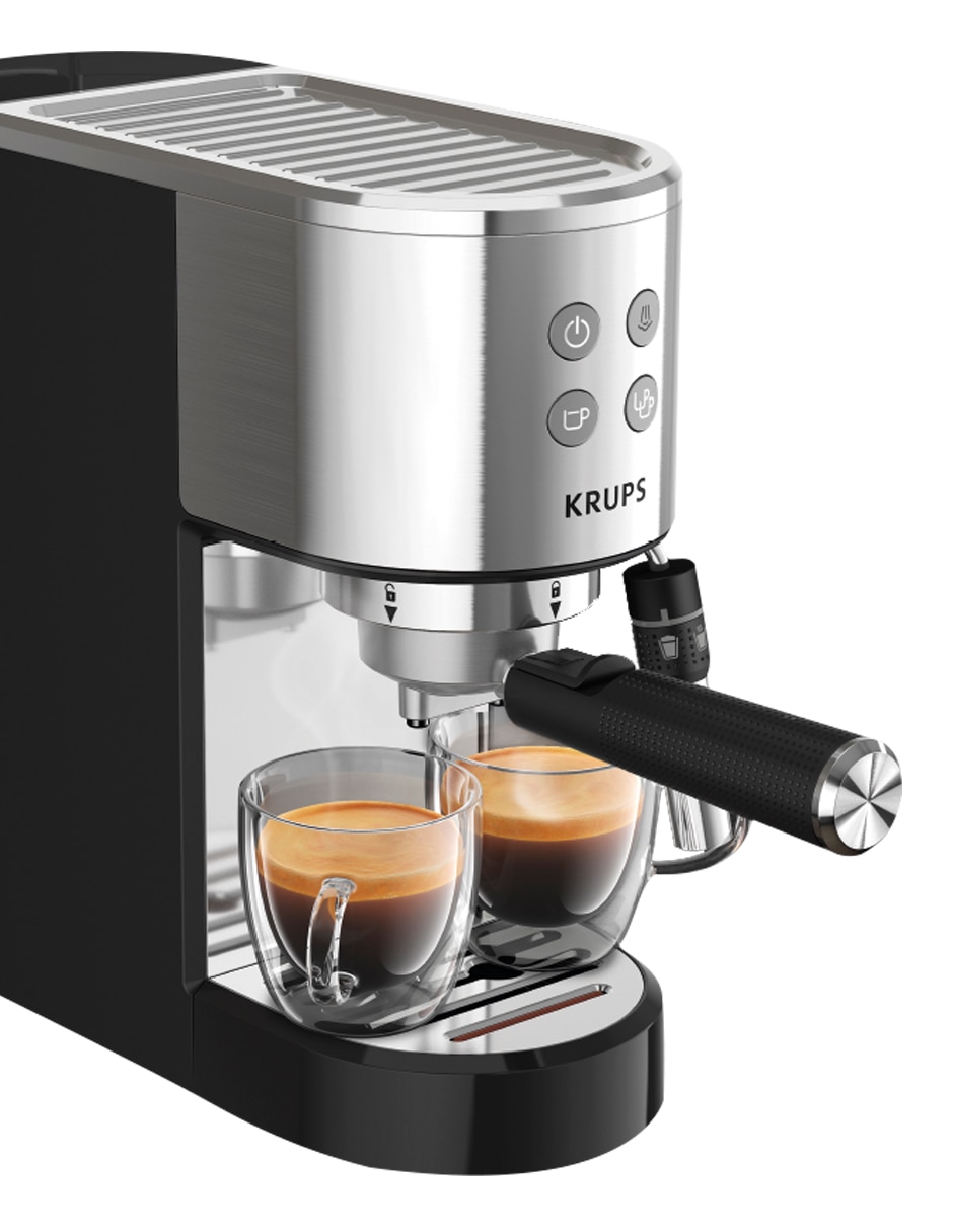 Cafetera espresso automática Krups Virtuoso acero inoxidable XP442C11 en