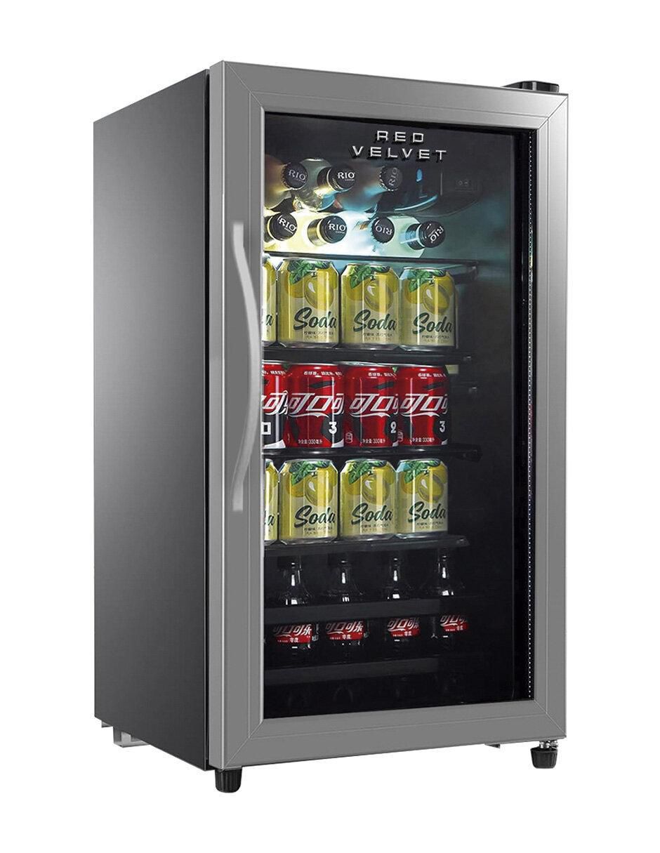 Mini Refrigerador Bar Puerta De Vidrio 115 Latas Frigobar