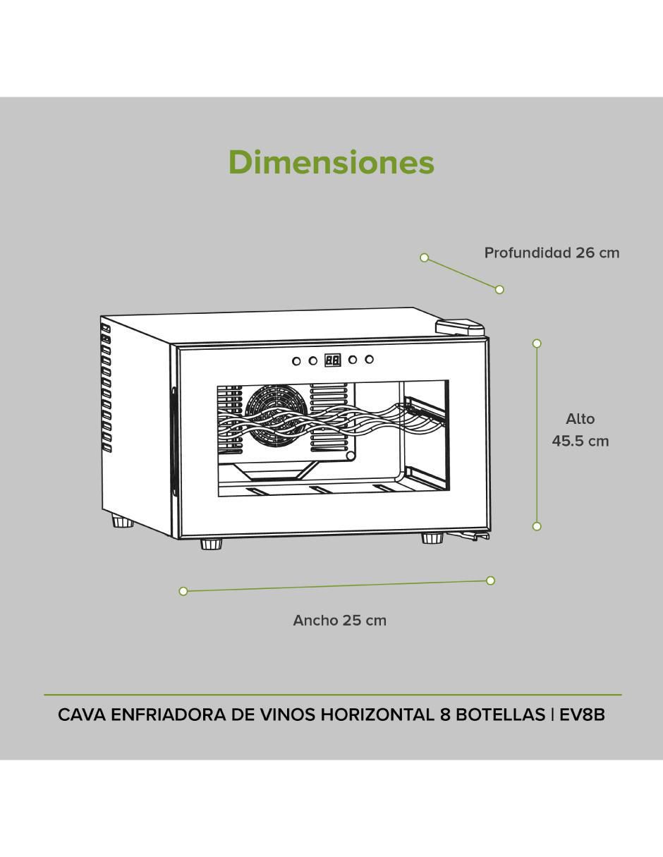 Enfriador de vinos EV8B capacidad 8 botellas 6
