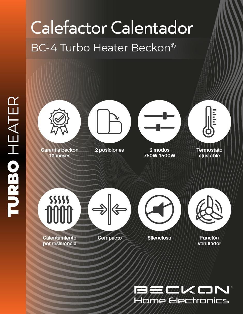 Calefactor torre eléctrico de 110 V - 120 V 2