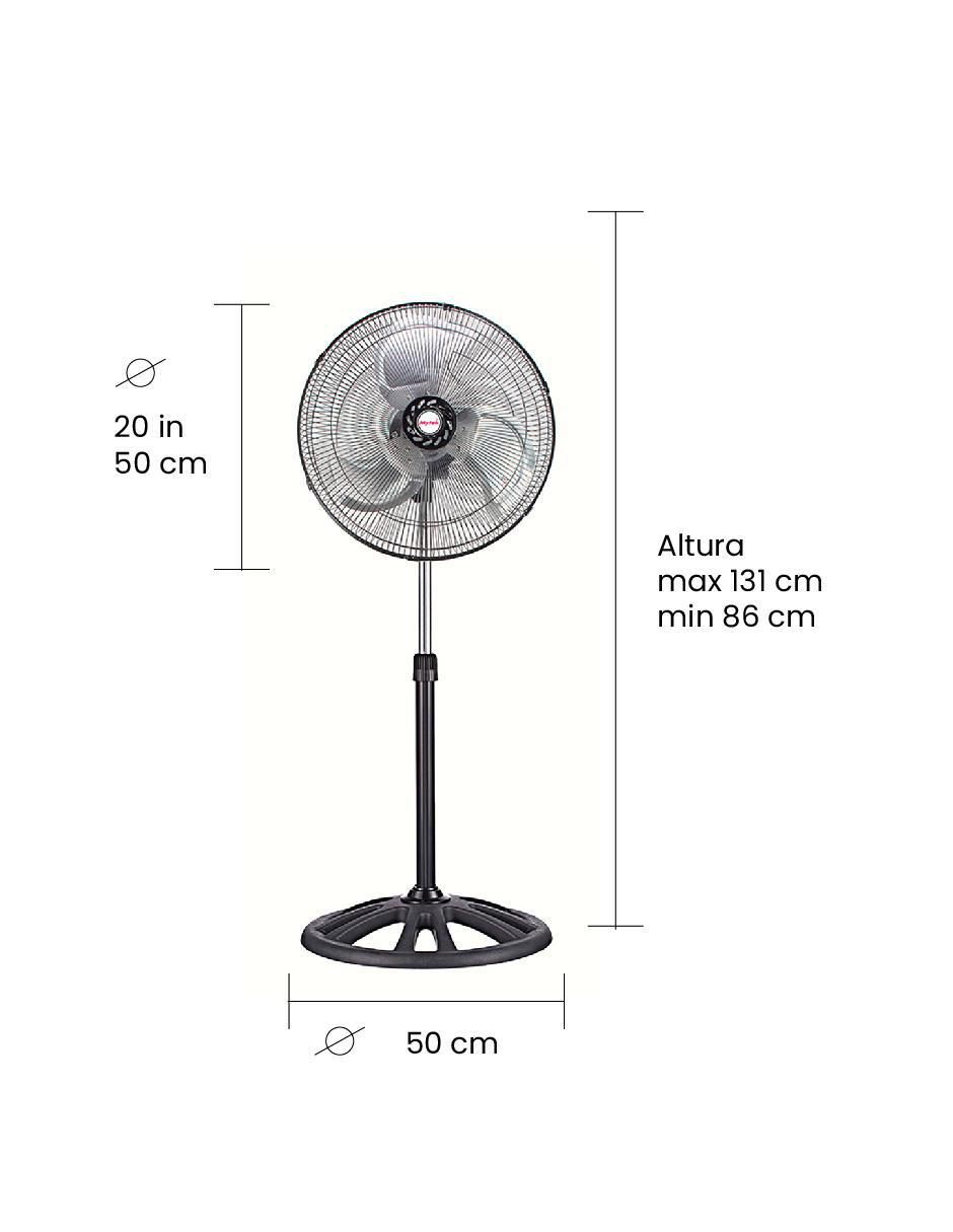 Ventilador de pedestal 3 velocidades 6