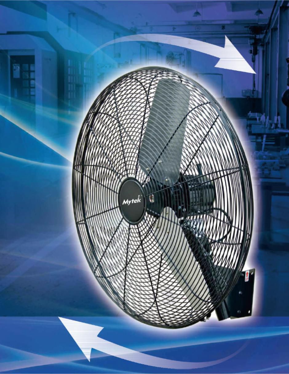 Ventilador de pared con control remoto 3 velocidades 5