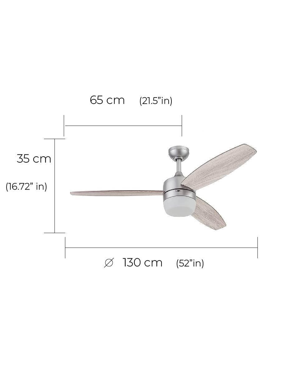 Ventilador de techo Prominence Home con control remoto 3 velocidades