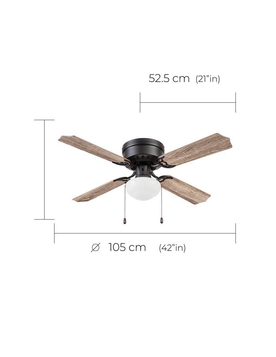 Ventilador de techo con control remoto 3 velocidades 7