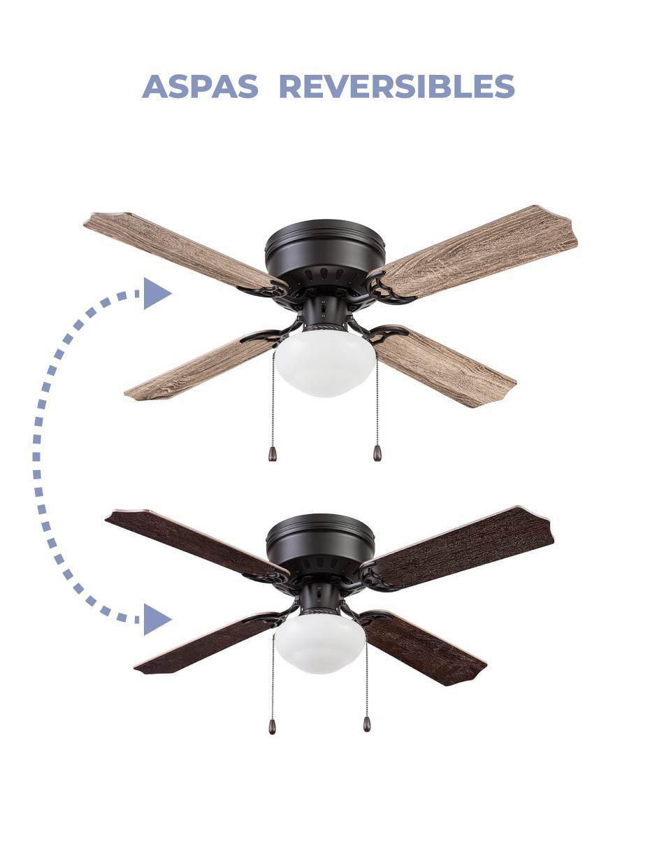 Ventilador de techo con control remoto 3 velocidades 5