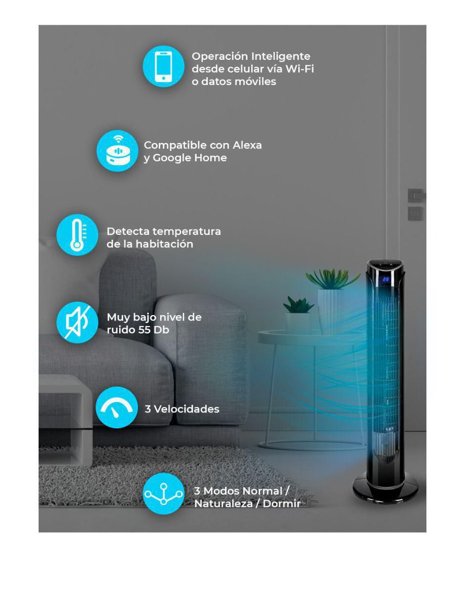 Ventilador de torre con control remoto 3 velocidades 5