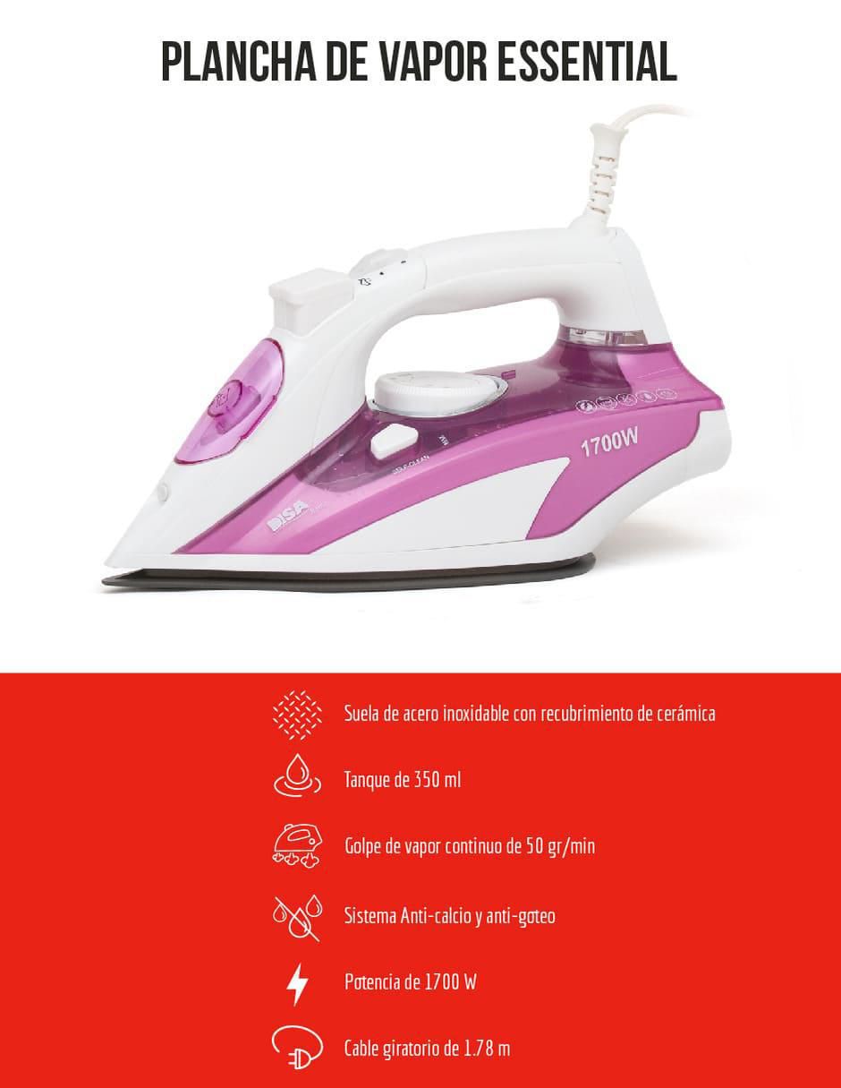 Plancha Iron Essential suela acero inoxidable 7