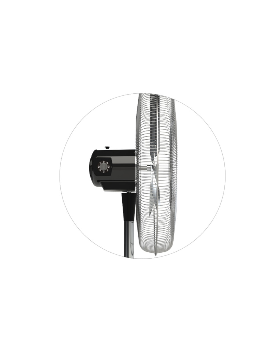 Ventilador de pedestal 3 velocidades 4