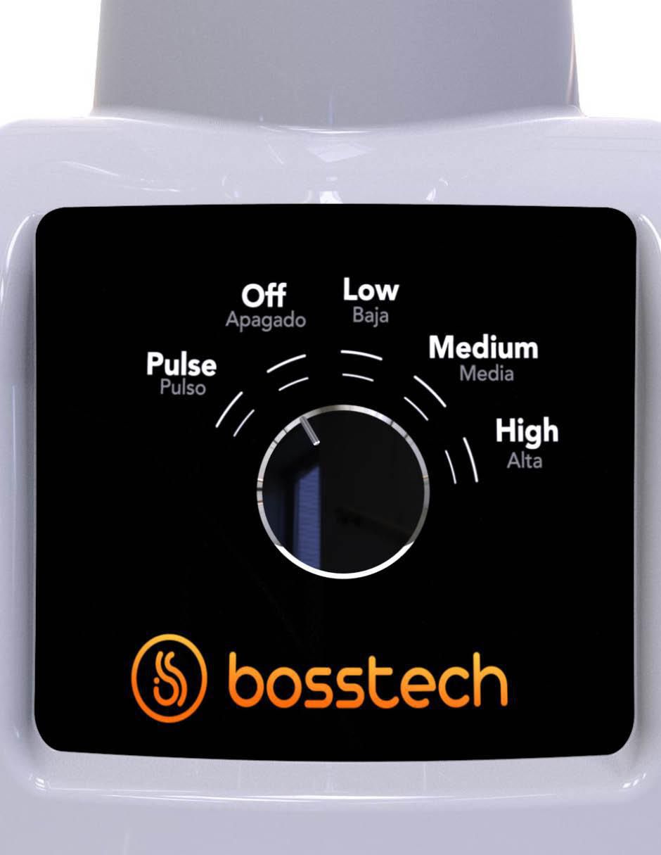 Licuadora bosstech bs-75-pl-b3 3 "velocidad(es)"