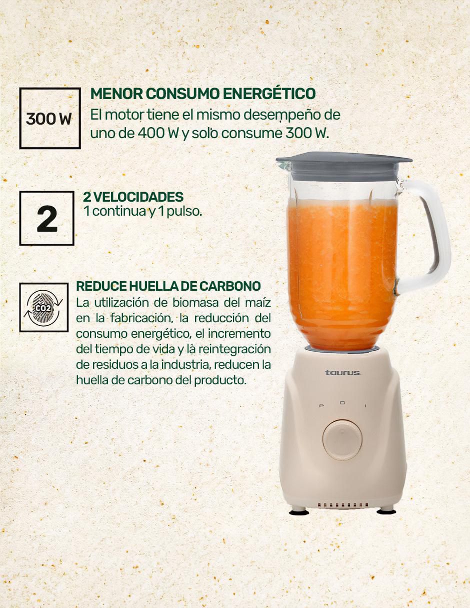 Licuadora Menina Glass Eco 2 velocidades 4