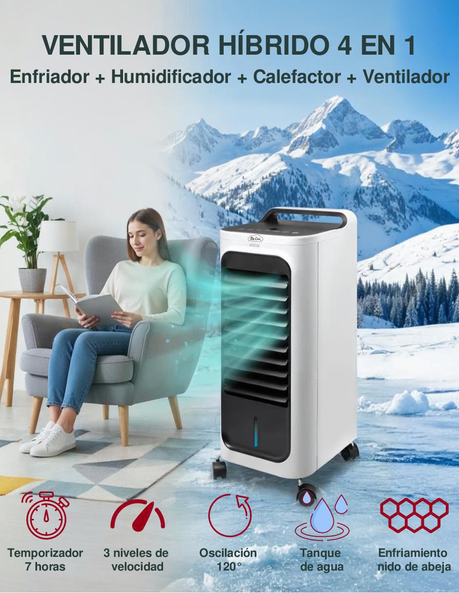 Ventilador 3 en 1 con control 3 velocidades 12