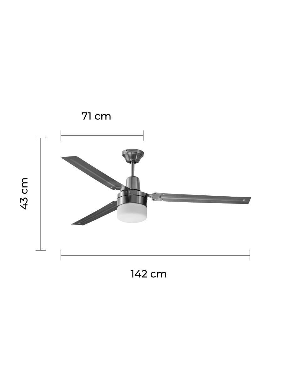 Ventilador de techo con control remoto 3 velocidades 5