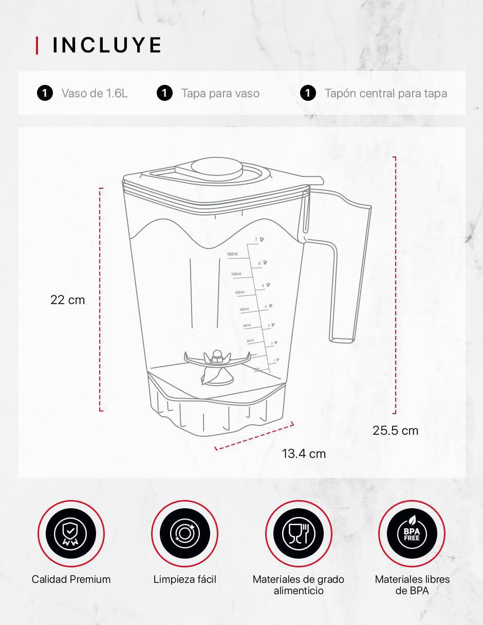 Set de vasos para licuadora 6