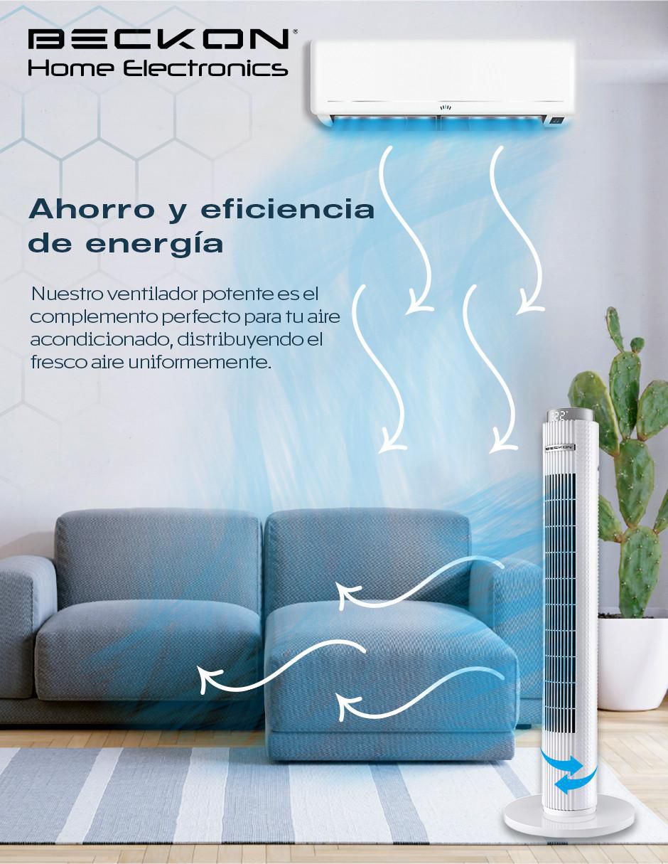 Ventilador de torre con control remoto 3 velocidades 5