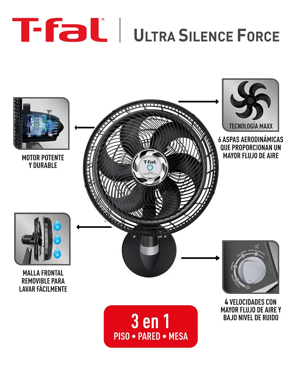 Ventilador 3 en 1 4 velocidades 7
