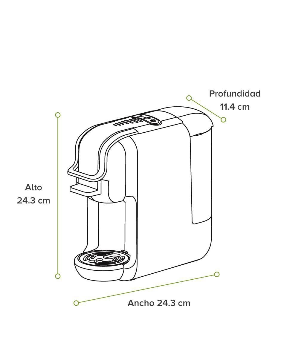 Cafetera multicápsulas CAF02B 4